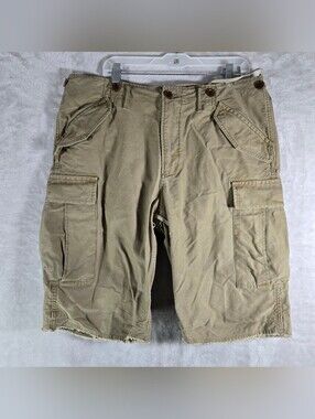 Visvim Cargo Shorts Size 5 / 36 Khaki Multiple Pockets Relaxed Fit 12" Japan